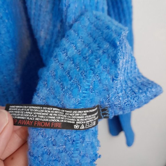 Urban Outfitters Out From Under V-Neck Waffle Knit Button Front Cardigan Size L - Picture 7 of 10